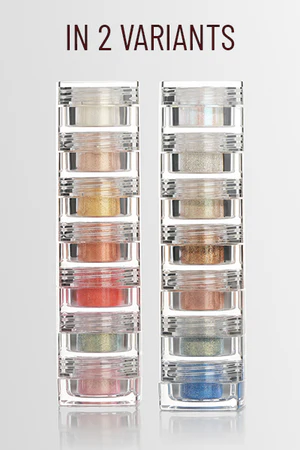 PAC Pigment Tower (7 in 1) (2.5 gm)  Loose eyeshadow powder  Net Weight : 2.5 g / 0.09 oz (7X)